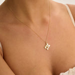 14 Ayar Özel Tasarım M Harf Altın Kolye RG019 | altın | Ronaff Pırlanta | Tektaş Yüzük, Pırlanta Yüzük, Kolye, Küpe