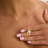 14 Ayar Özel Tasarım M Harf Altın Kolye RG019 | altın | Ronaff Pırlanta | Tektaş Yüzük, Pırlanta Yüzük, Kolye, Küpe