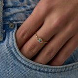 14 Ayar Minimal Nazar Boncuklu Pırlantalı Altın Yüzük RG025 | altın | Ronaff Pırlanta | Tektaş Yüzük, Pırlanta Yüzük, Kolye, Küpe