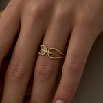 14 Ayar Minimal Çift Burgulu Vintage Altın Yüzük RG029 | altın | Ronaff Pırlanta | Tektaş Yüzük, Pırlanta Yüzük, Kolye, Küpe