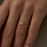 14 Ayar Minimal Çift Burgulu Vintage Altın Yüzük RG029 | altın | Ronaff Pırlanta | Tektaş Yüzük, Pırlanta Yüzük, Kolye, Küpe