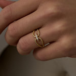 14 Ayar Minimal Çift Burgulu Vintage Altın Yüzük RG029 | altın | Ronaff Pırlanta | Tektaş Yüzük, Pırlanta Yüzük, Kolye, Küpe