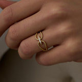 14 Ayar Minimal Çift Burgulu Vintage Altın Yüzük RG029 | altın | Ronaff Pırlanta | Tektaş Yüzük, Pırlanta Yüzük, Kolye, Küpe