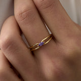 14 Ayar Altın Turmalin Çift Halkalı Pırlanta Yüzük RG096 | altın | Ronaff Pırlanta | Tektaş Yüzük, Pırlanta Yüzük, Kolye, Küpe