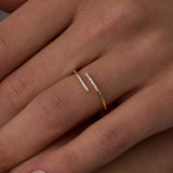 14 Ayar Altın Açık Form İnce Pırlanta Yüzük RG097 | Pırlanta Yüzük | Ronaff Pırlanta | Tektaş Yüzük, Pırlanta Yüzük, Kolye, Küpe