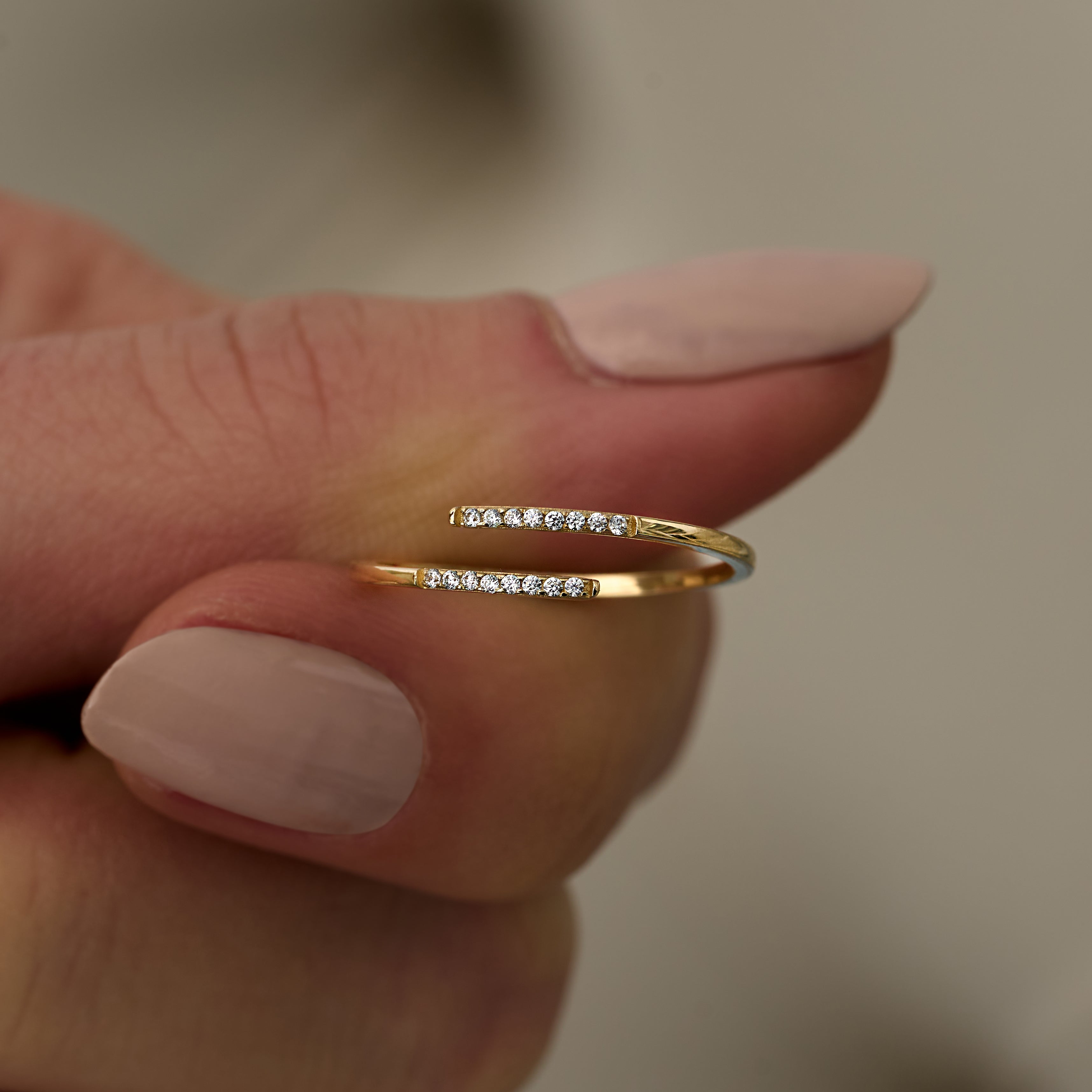 14 Ayar Altın Açık Form İnce Pırlanta Yüzük RG097 | Pırlanta Yüzük | Ronaff Pırlanta | Tektaş Yüzük, Pırlanta Yüzük, Kolye, Küpe