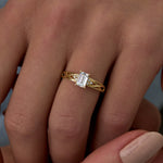 14 Ayar Altın Baget Kesim Taşlı Pırlanta Yüzük RG034 | altın | Ronaff Pırlanta | Tektaş Yüzük, Pırlanta Yüzük, Kolye, Küpe