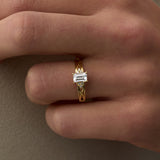 14 Ayar Altın Baget Kesim Taşlı Pırlanta Yüzük RG034 | altın | Ronaff Pırlanta | Tektaş Yüzük, Pırlanta Yüzük, Kolye, Küpe