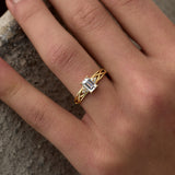 14 Ayar Altın Baget Kesim Taşlı Pırlanta Yüzük RG034 | altın | Ronaff Pırlanta | Tektaş Yüzük, Pırlanta Yüzük, Kolye, Küpe