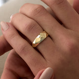 14 Ayar Altın Geometrik Kesim Minimal Yüzük RG035 | altın | Ronaff Pırlanta | Tektaş Yüzük, Pırlanta Yüzük, Kolye, Küpe