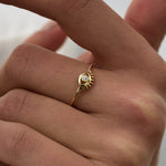 14 Ayar Altın Güneş Motifli Tektaş Pırlanta Yüzük RG040 | altın | Ronaff Pırlanta | Tektaş Yüzük, Pırlanta Yüzük, Kolye, Küpe