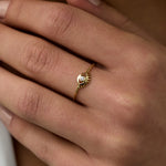 14 Ayar Altın Güneş Motifli Tektaş Pırlanta Yüzük RG040 | altın | Ronaff Pırlanta | Tektaş Yüzük, Pırlanta Yüzük, Kolye, Küpe