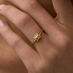 14 Ayar Altın Quartz Dikdörtgen Pırlanta Yüzük RG041 | altın | Ronaff Pırlanta | Tektaş Yüzük, Pırlanta Yüzük, Kolye, Küpe