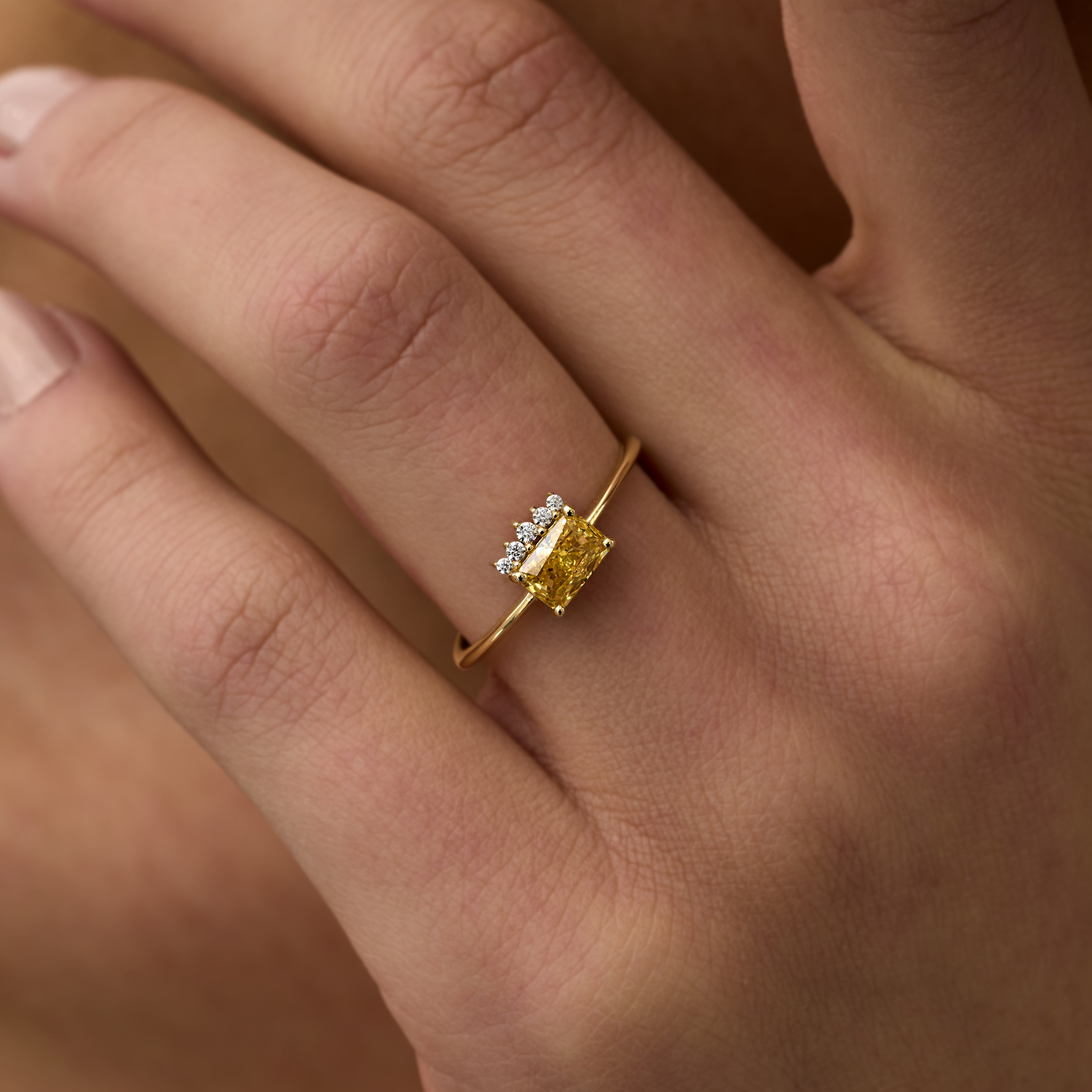 14 Ayar Altın Quartz Dikdörtgen Pırlanta Yüzük RG041 | altın | Ronaff Pırlanta | Tektaş Yüzük, Pırlanta Yüzük, Kolye, Küpe