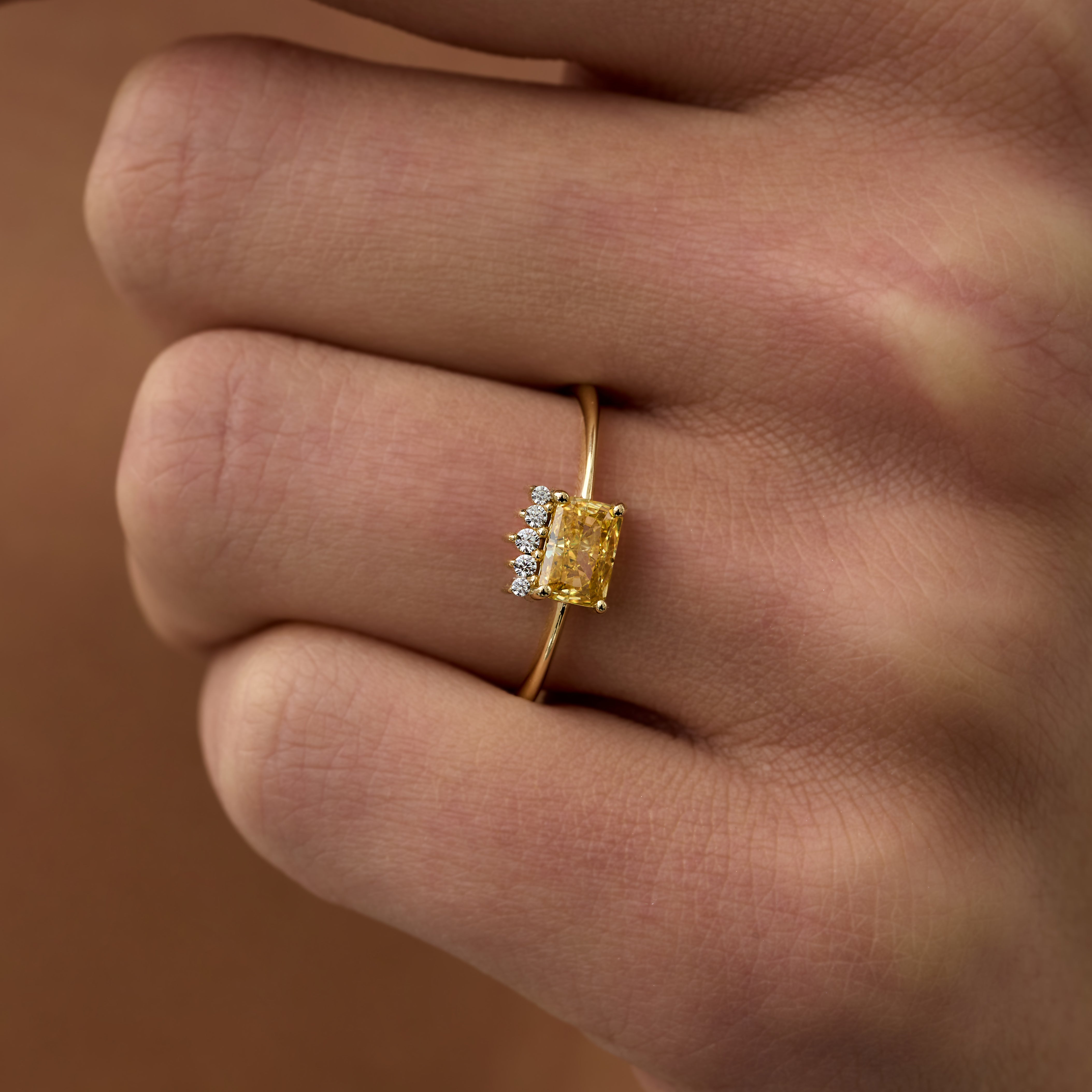 14 Ayar Altın Quartz Dikdörtgen Pırlanta Yüzük RG041 | altın | Ronaff Pırlanta | Tektaş Yüzük, Pırlanta Yüzük, Kolye, Küpe