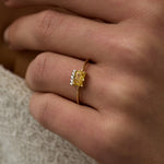 14 Ayar Altın Quartz Dikdörtgen Pırlanta Yüzük RG041 | altın | Ronaff Pırlanta | Tektaş Yüzük, Pırlanta Yüzük, Kolye, Küpe