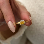 14 Ayar Altın Quartz Dikdörtgen Pırlanta Yüzük RG041 | altın | Ronaff Pırlanta | Tektaş Yüzük, Pırlanta Yüzük, Kolye, Küpe