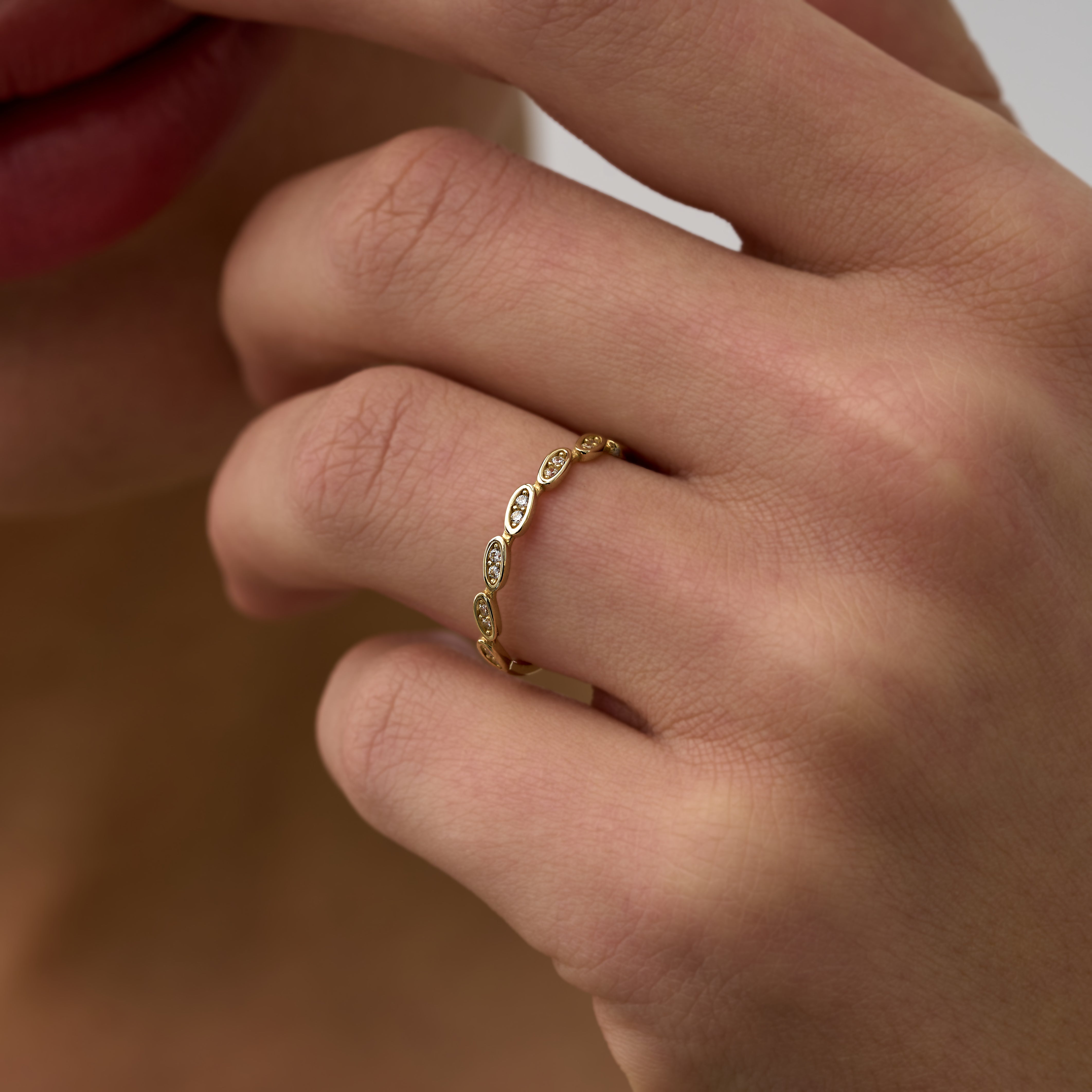 14 Ayar Altın Oval Sıralı Pırlanta Yüzük RG066 | altın | Ronaff Pırlanta | Tektaş Yüzük, Pırlanta Yüzük, Kolye, Küpe