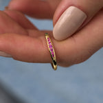 14 Ayar Altın Pembe Safir Taşlı Minimal Yüzük RG067 | altın | Ronaff Pırlanta | Tektaş Yüzük, Pırlanta Yüzük, Kolye, Küpe