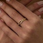 14 Ayar Altın Zincir Formlu Pırlantalı Yüzük RG068 | altın | Ronaff Pırlanta | Tektaş Yüzük, Pırlanta Yüzük, Kolye, Küpe