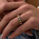 14 Ayar Altın Renkli Baget Taşlı Yüzük RG069 | altın | Ronaff Pırlanta | Tektaş Yüzük, Pırlanta Yüzük, Kolye, Küpe