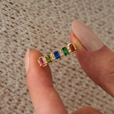 14 Ayar Altın Renkli Baget Taşlı Yüzük RG069 | altın | Ronaff Pırlanta | Tektaş Yüzük, Pırlanta Yüzük, Kolye, Küpe