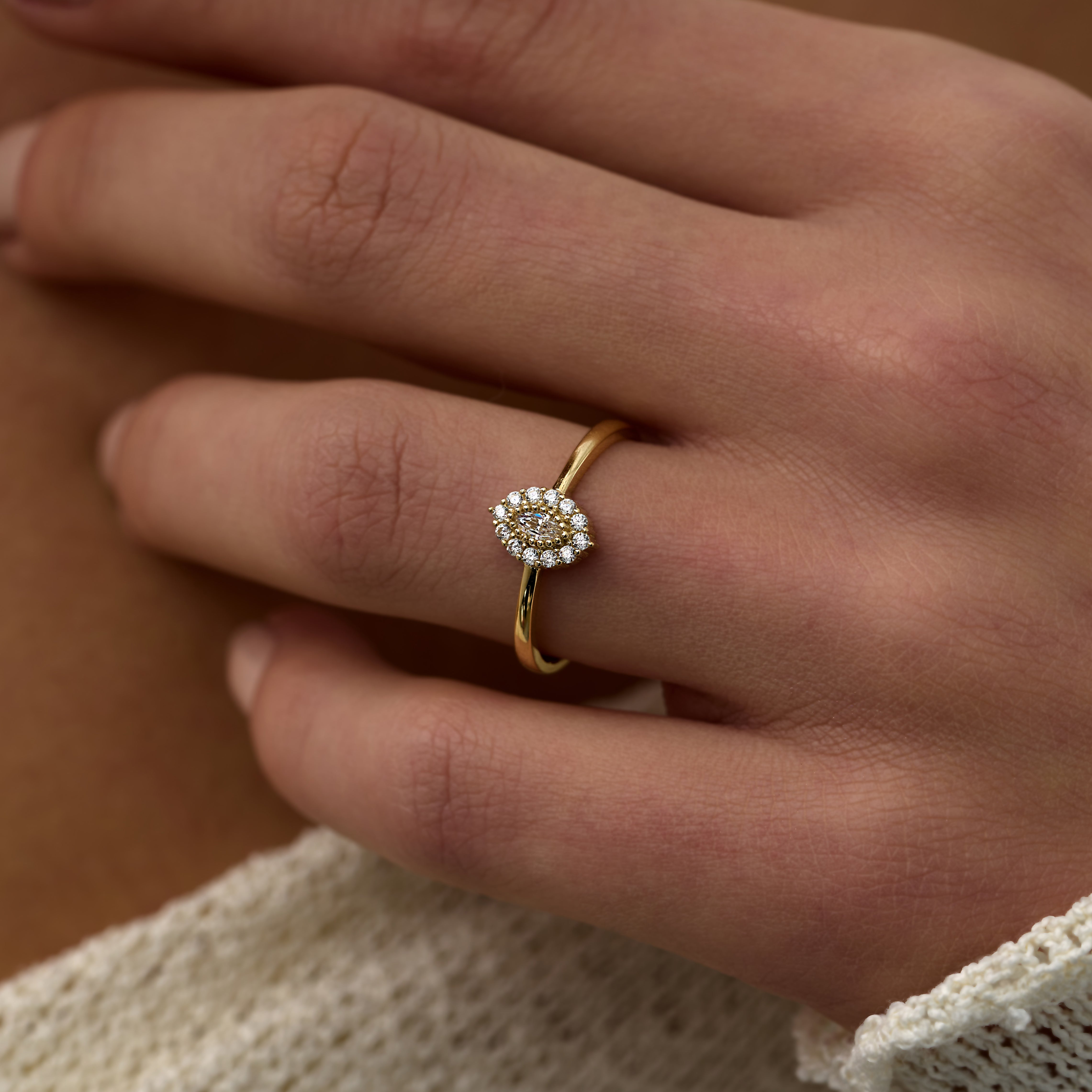 14 Ayar Altın Markiz Kesim Quartz Pırlanta Yüzük RG071 | altın | Ronaff Pırlanta | Tektaş Yüzük, Pırlanta Yüzük, Kolye, Küpe