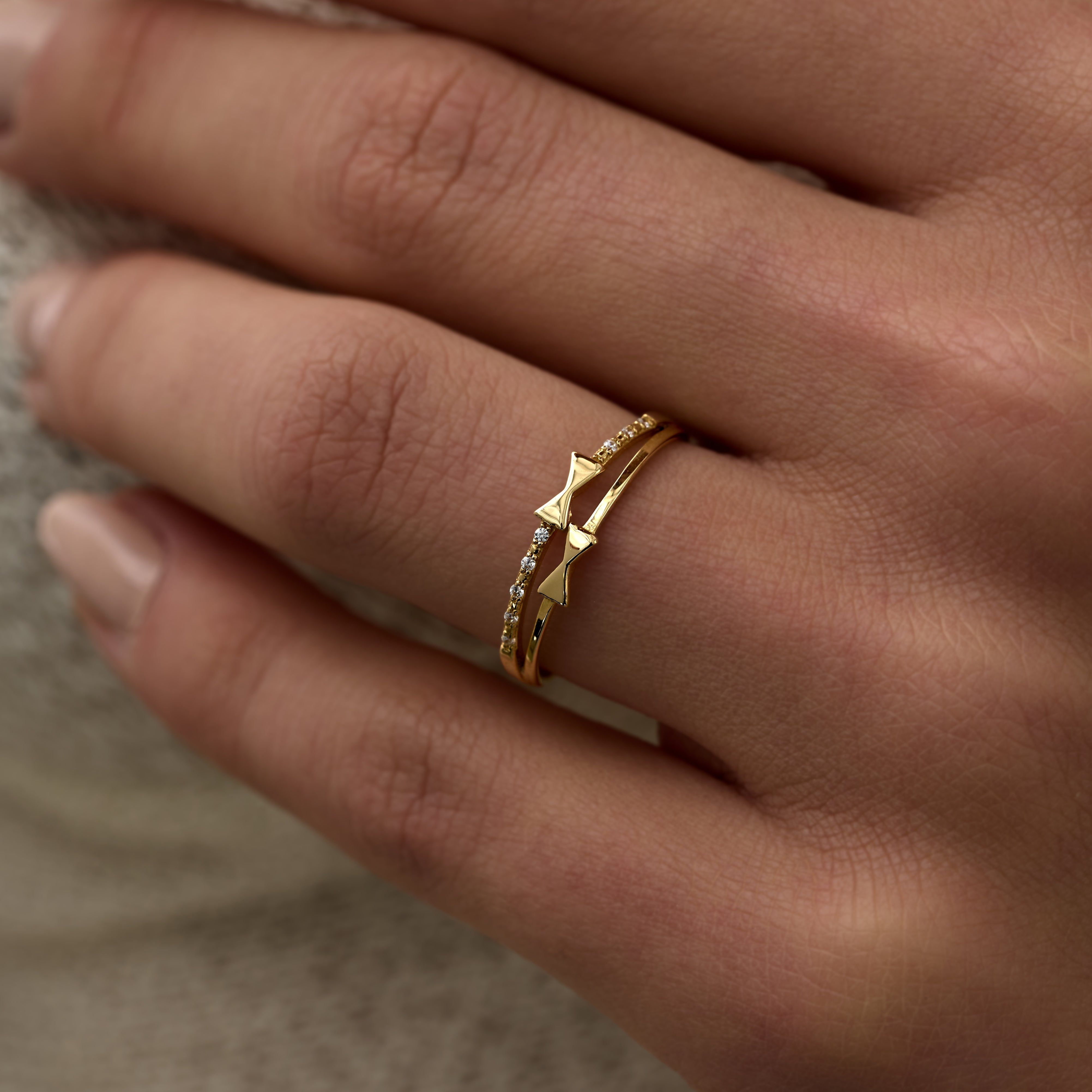 14 Ayar Altın Desenli Şerit Pırlanta Yüzük RG072 | altın | Ronaff Pırlanta | Tektaş Yüzük, Pırlanta Yüzük, Kolye, Küpe