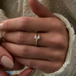 14 Ayar Altın Baget Şeritli Pırlanta Yüzük RG073 | altın | Ronaff Pırlanta | Tektaş Yüzük, Pırlanta Yüzük, Kolye, Küpe