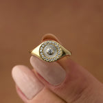 14 Ayar Altın Yuvarlak Formlu Pırlanta Yüzük RG076 | altın | Ronaff Pırlanta | Tektaş Yüzük, Pırlanta Yüzük, Kolye, Küpe