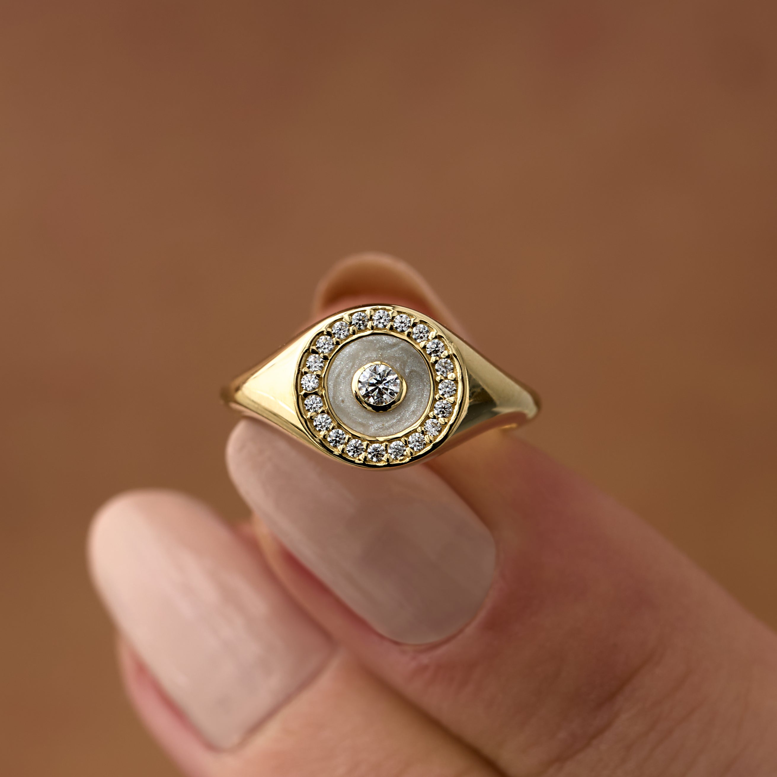 14 Ayar Altın Yuvarlak Formlu Pırlanta Yüzük RG076 | altın | Ronaff Pırlanta | Tektaş Yüzük, Pırlanta Yüzük, Kolye, Küpe