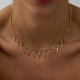 14 Ayar Altın Sallantılı Dikdörtgen Pırlanta Kolye RG080 | altın | Ronaff Pırlanta | Tektaş Yüzük, Pırlanta Yüzük, Kolye, Küpe