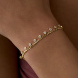 14 Ayar Altın Mini Sallantılı Pırlanta Bileklik RG082 | altın | Ronaff Pırlanta | Tektaş Yüzük, Pırlanta Yüzük, Kolye, Küpe