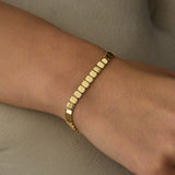 14 Ayar Altın Oval Plaka Bileklik RG086 | altın | Ronaff Pırlanta | Tektaş Yüzük, Pırlanta Yüzük, Kolye, Küpe