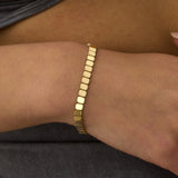 14 Ayar Altın Oval Plaka Bileklik RG086 | altın | Ronaff Pırlanta | Tektaş Yüzük, Pırlanta Yüzük, Kolye, Küpe