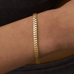 14 Ayar Altın Dalga Desenli Bileklik RG090 | altın | Ronaff Pırlanta | Tektaş Yüzük, Pırlanta Yüzük, Kolye, Küpe