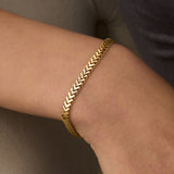 14 Ayar Altın V Formlu Bileklik RG0100 | altın | Ronaff Pırlanta | Tektaş Yüzük, Pırlanta Yüzük, Kolye, Küpe