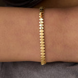 14 Ayar Altın Yaprak Motifli Bileklik RG093 | altın | Ronaff Pırlanta | Tektaş Yüzük, Pırlanta Yüzük, Kolye, Küpe