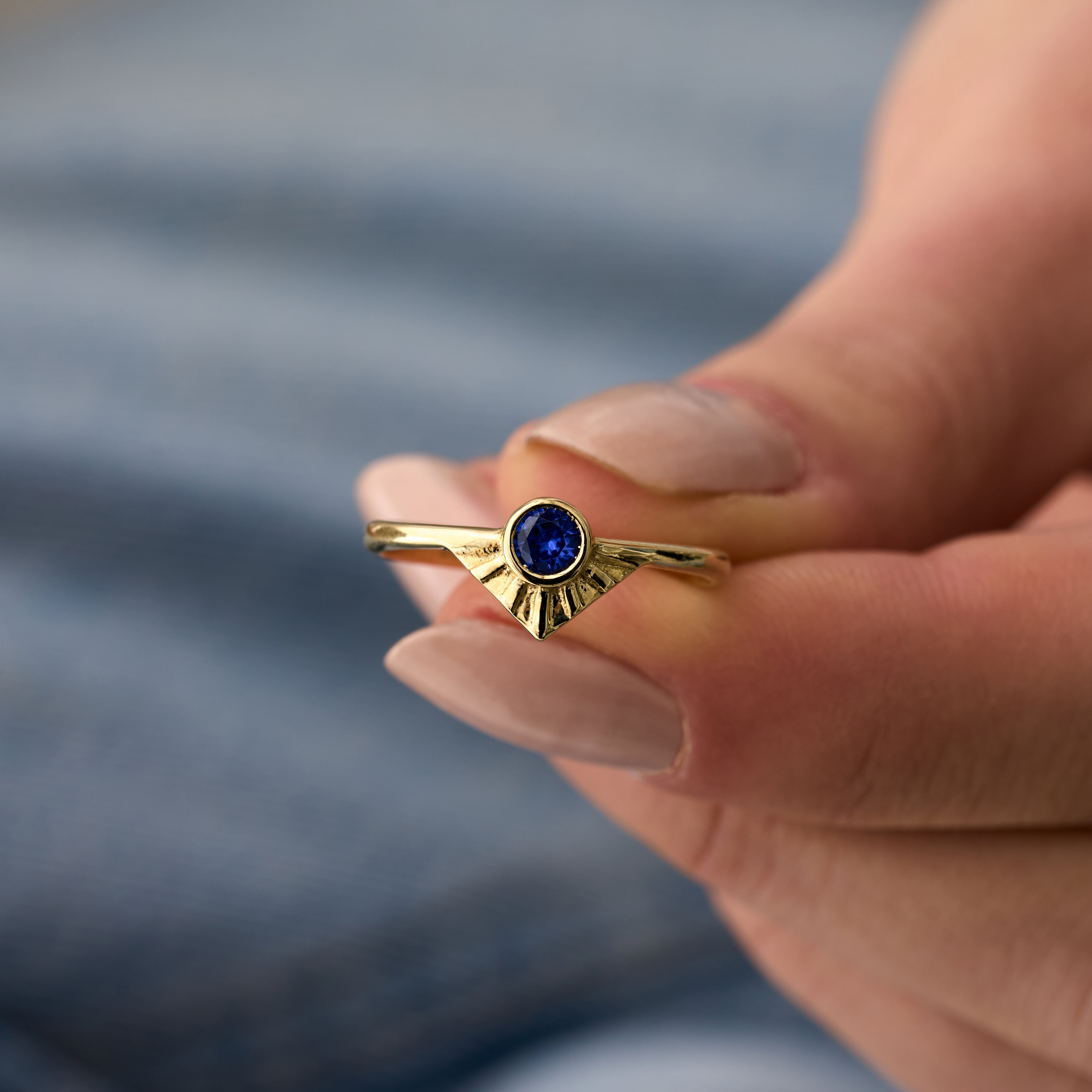 14 Ayar Özel Tasarım Safir Altın Yüzük RG022 | altın | Ronaff Pırlanta | Tektaş Yüzük, Pırlanta Yüzük, Kolye, Küpe