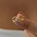 14 Ayar Minimal Çift Burgulu Vintage Altın Yüzük RG029 | altın | Ronaff Pırlanta | Tektaş Yüzük, Pırlanta Yüzük, Kolye, Küpe