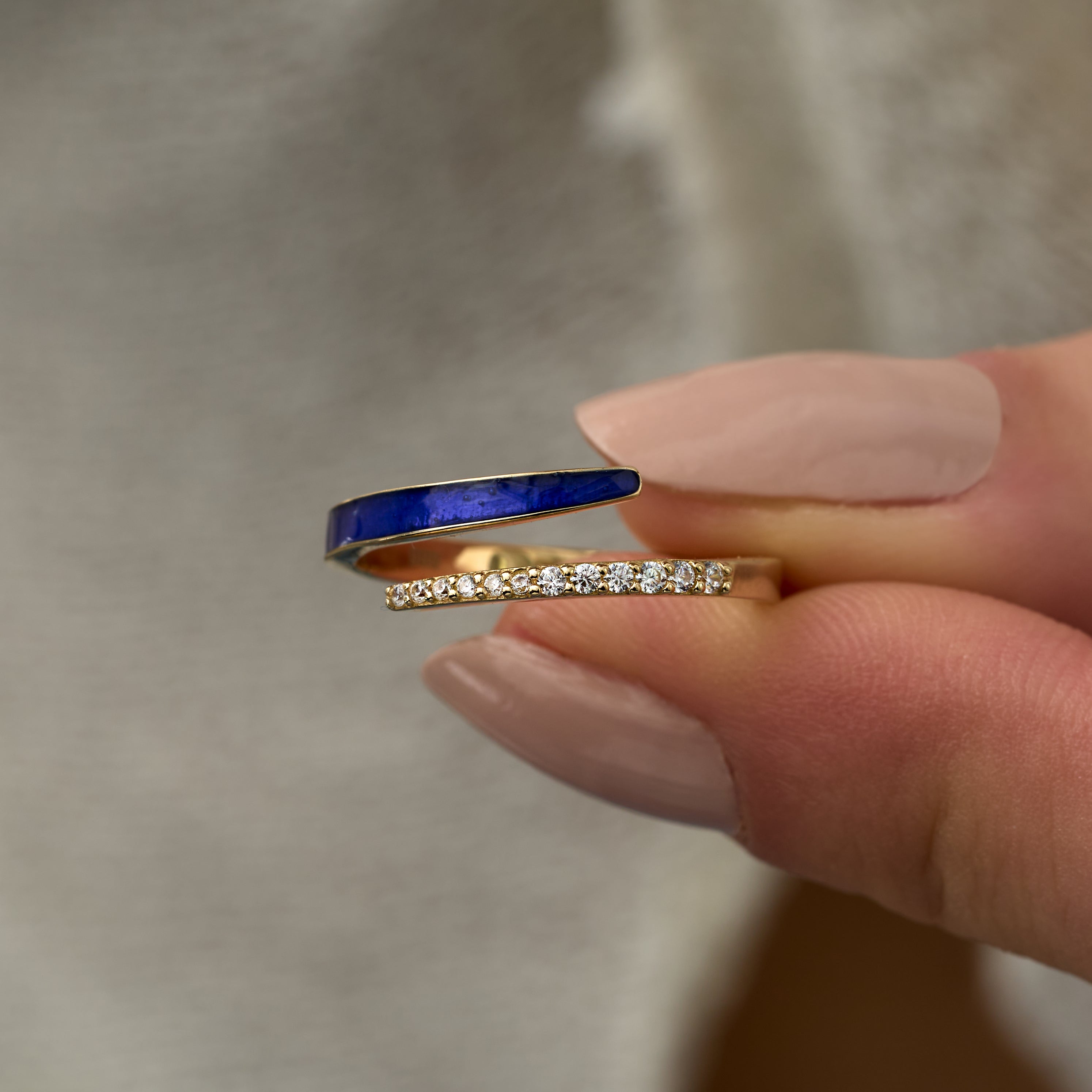 14 Ayar Altın Lacivert Mineli ve Pırlantalı Yüzük RG065 | altın | Ronaff Pırlanta | Tektaş Yüzük, Pırlanta Yüzük, Kolye, Küpe