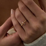 14 Ayar Altın Uç Detaylı Turuncu Safir Pırlanta Yüzük RG074 | altın | Ronaff Pırlanta | Tektaş Yüzük, Pırlanta Yüzük, Kolye, Küpe