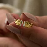 14 Ayar Vintage N Harf Pırlanta Yüzük RG044 | altın | Ronaff Pırlanta | Tektaş Yüzük, Pırlanta Yüzük, Kolye, Küpe