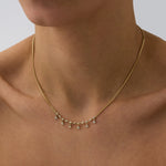 14 Ayar Altın Üçgen Taş Sallantılı Minimal Kolye RG042 | altın | Ronaff Pırlanta | Tektaş Yüzük, Pırlanta Yüzük, Kolye, Küpe