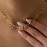 14 Ayar Altın Üçgen Taş Sallantılı Minimal Kolye RG042 | altın | Ronaff Pırlanta | Tektaş Yüzük, Pırlanta Yüzük, Kolye, Küpe