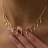 14 Ayar Altın Uzun Sallantı Detaylı Kolye RG053 | altın | Ronaff Pırlanta | Tektaş Yüzük, Pırlanta Yüzük, Kolye, Küpe