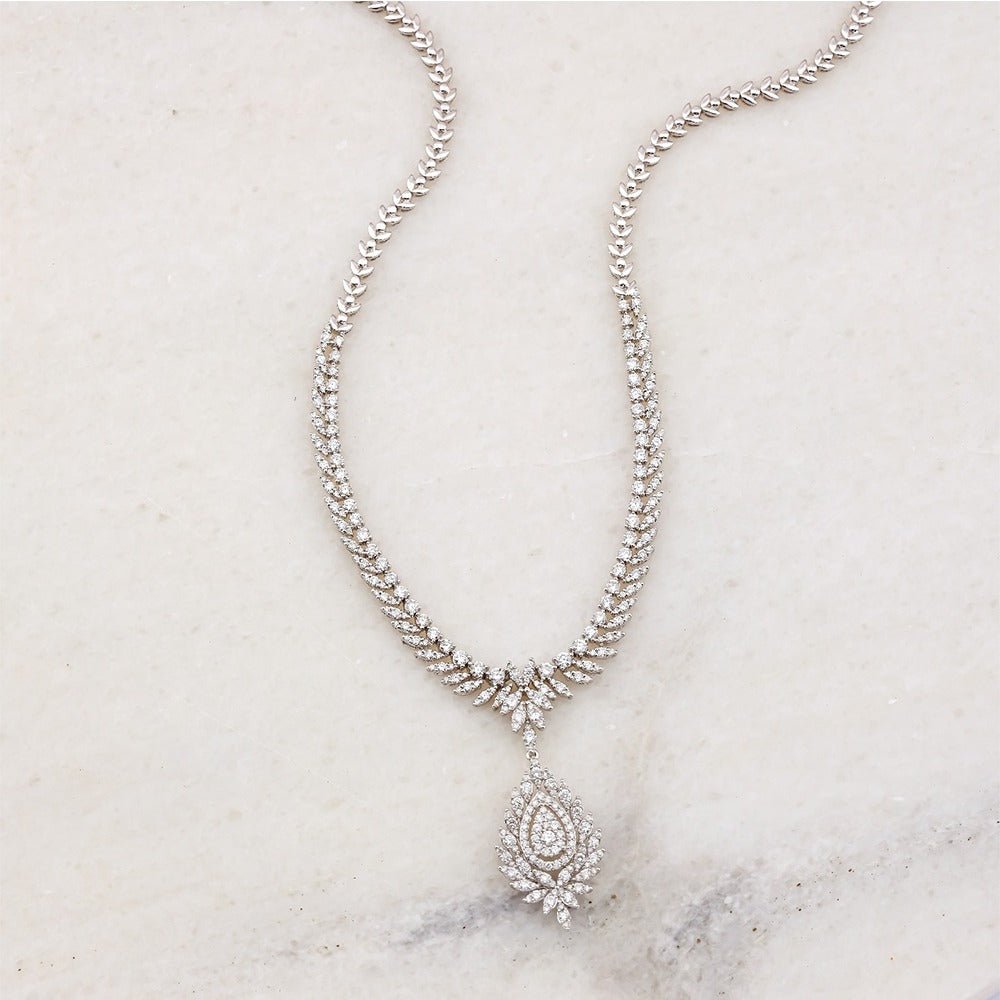 6.81 Karat Özel Tasarım Pırlanta Gerdanlık - RNF0955 | Gerdanlık | Ronaff Pırlanta | Tektaş Yüzük, Pırlanta Yüzük, Kolye, Küpe