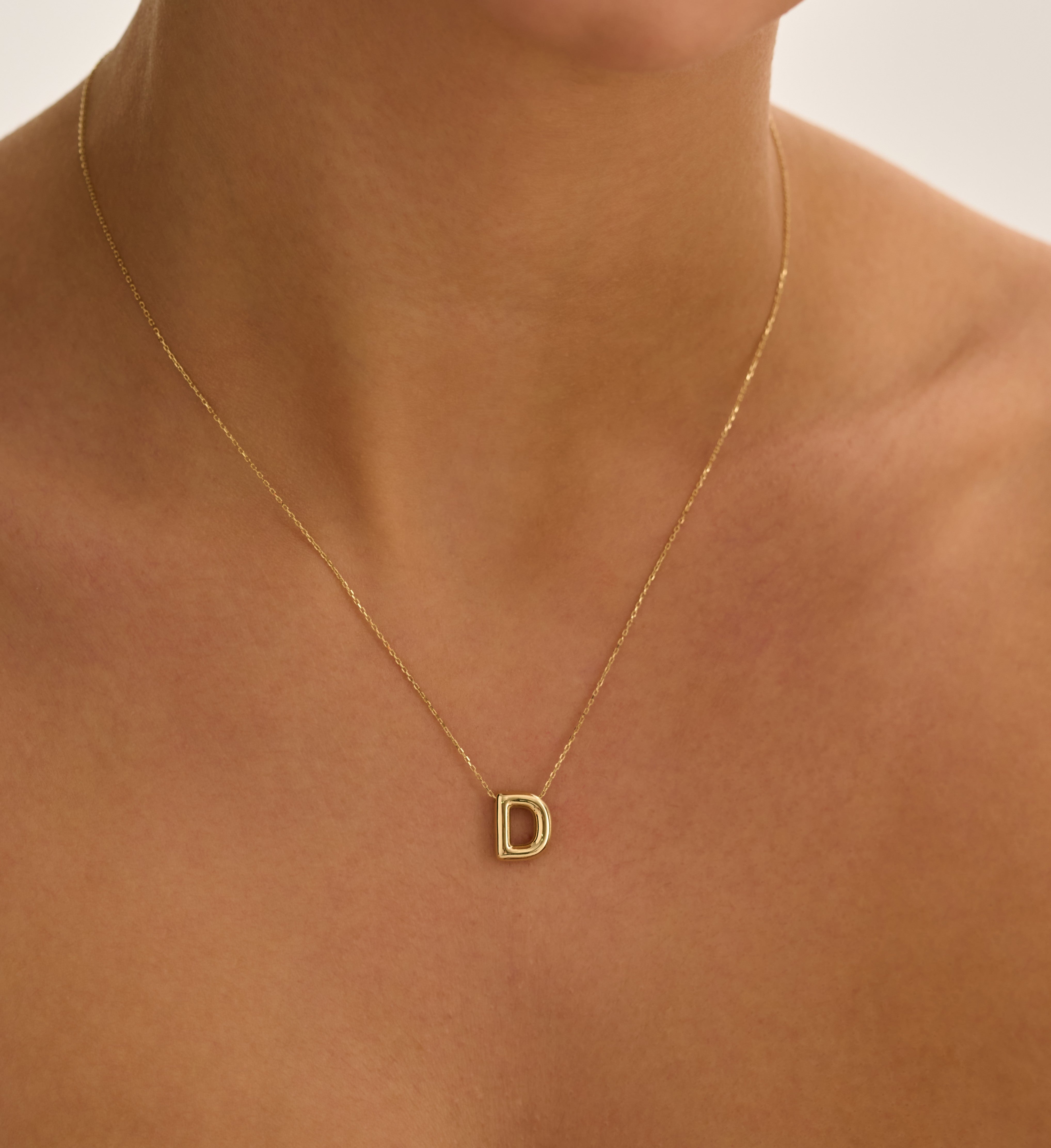 D Harfi 14 Ayar Altın Kolye RG001 | altın | Ronaff Pırlanta | Tektaş Yüzük, Pırlanta Yüzük, Kolye, Küpe