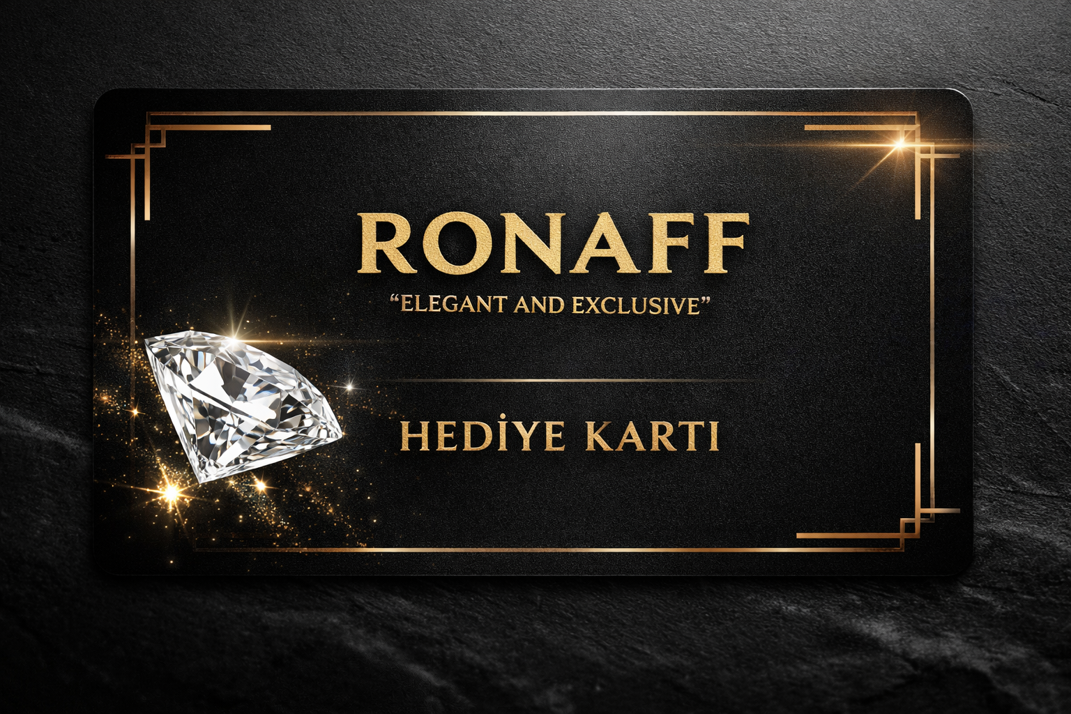 RONAFF HEDİYE KARTI | | Ronaff Pırlanta | Tektaş Yüzük, Pırlanta Yüzük, Kolye, Küpe