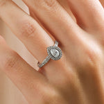 0.40 Karat Damla Kesim & 0.20 Karat Çevre Pırlanta GIA/HRD Sertifikalı Tektaş Yüzük-RNF1365 | Pırlanta Yüzük | Ronaff Pırlanta | Tektaş Yüzük, Pırlanta Yüzük, Kolye, Küpe